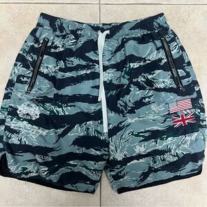 Darc Sport Wolf Kin Fasted Shorts Lush Tiger Wolf Camo Mens Size Medium 314/1000